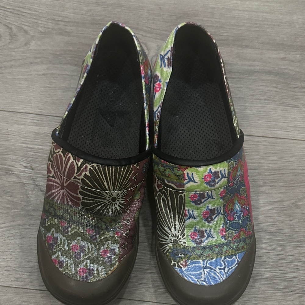 Dansko Vegan Volley Multicolor Floral Clogs